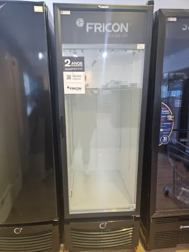 freezer porta de vidro 569 litros dupla função 