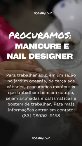 PROCURAMOS MANICURES E NAILS DESIGNERS