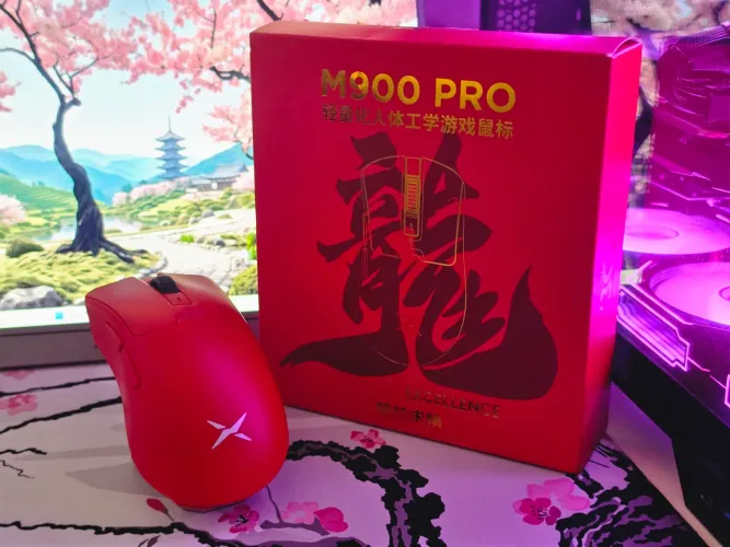 MOUSE GAMER PROFISSIONAL DELUX M900 PRO 8K VERMELHO