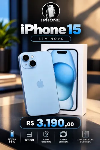 iPhone 15 128GB - Azul