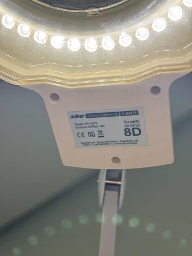 Lupa luminária led