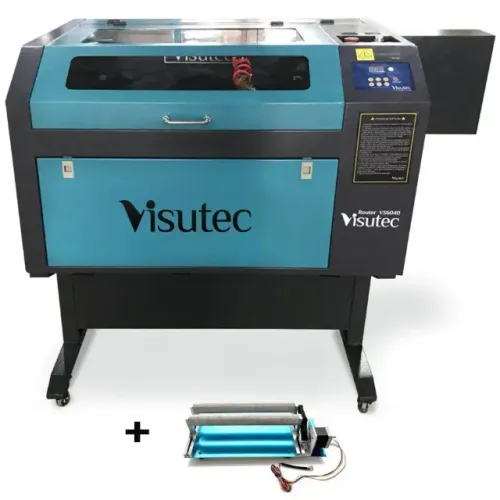 Máquina Router Laser CNC VS6040 Corte e Gravação Completa 60x40cm 60W Com Eixo Rotativo VI