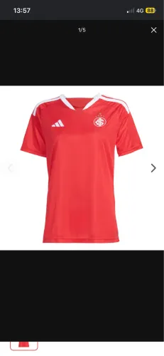 Camiseta Internacional feminina 26/27 nova nunca usada com etiqueta