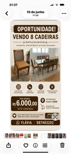 Cadeiras de jantar