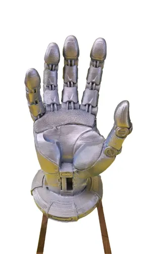 Mão robotica decoração e suporte de celular