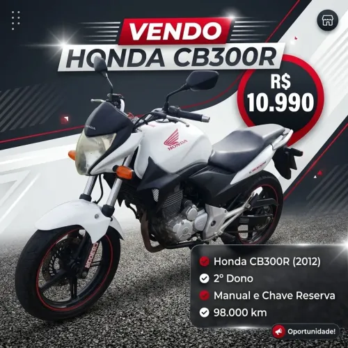 Honda CB300R 2012 - Bom Estado!