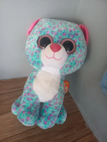 Gato pelúcia grande 45cm com etiqueta