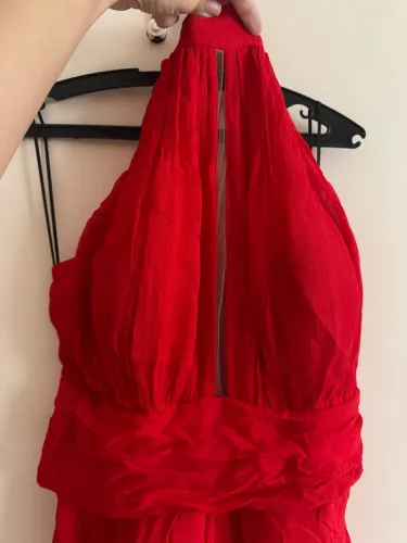 Vestido longo vermelho