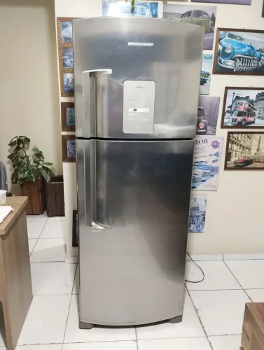 Geladeira inox duplex Frost Free Brastemp 441 L entrego ler anúncio