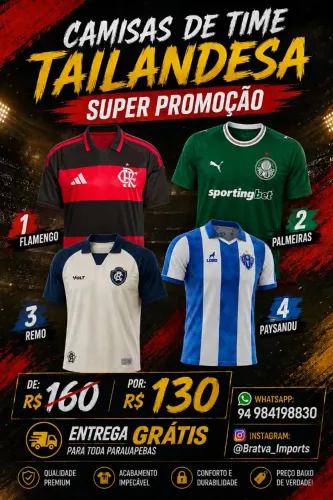 CAMISAS BRASILEIRÃO TAILANDESA