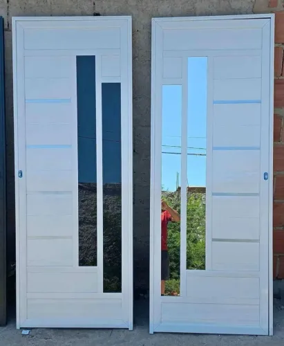 PORTA LUXO LAMBRI ALUMÍNIO BRANCA COMPLETA