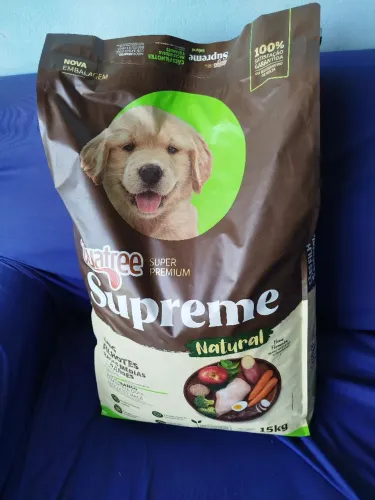 Ração (preço barato) Premium para cachorro filhote e grande.