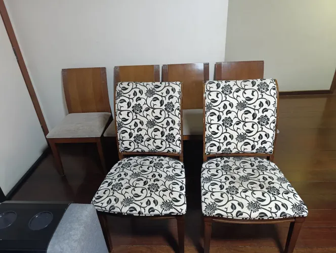 Kit seis cadeiras para mesa de jantar