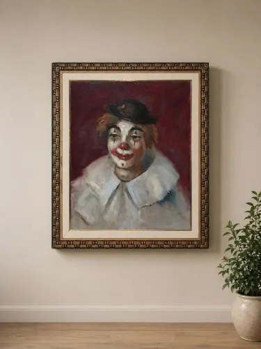 Quadro palhaço vintage