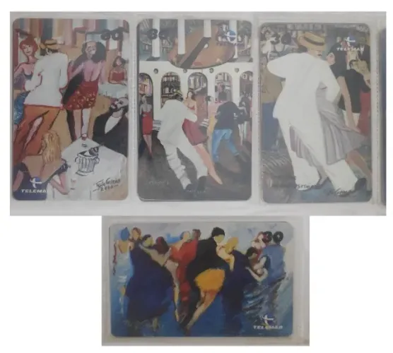 Série 2000 - 35 Anos de Pintura (Túlio Cordeiro) - Coleção Completa com 4 Cartões