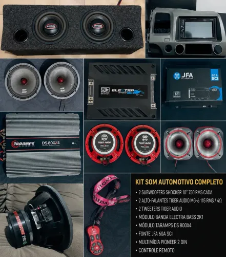 Som automotivo completo