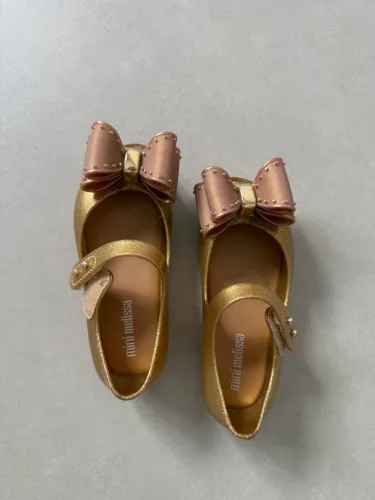 Sapatilha Mini Melissa Dourada
