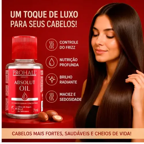 Óleo Reparador e Finalizador Absout Oil Prohall 7 ml - CM0041