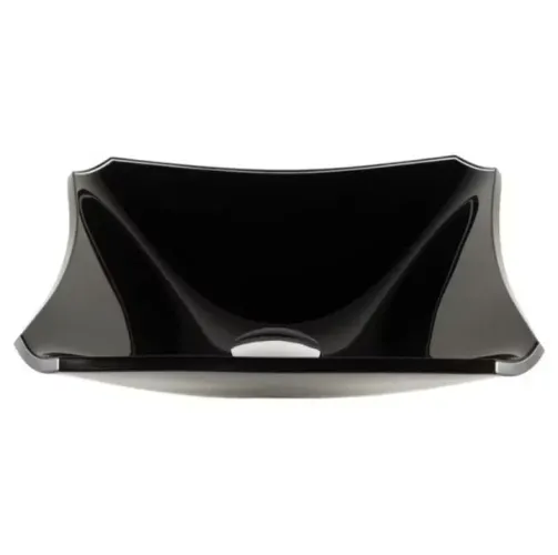 Cuba para lavabo preta quadrada