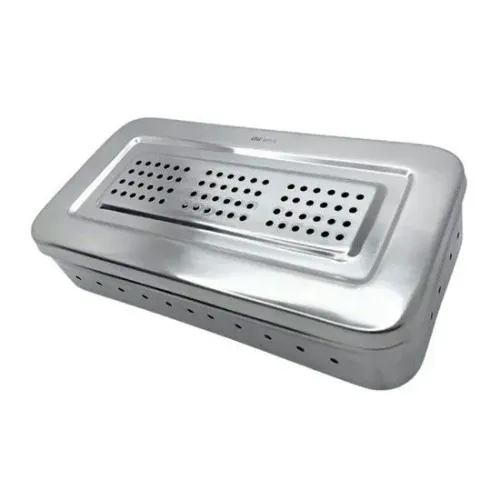 Estojo para Esterilização Inox Perfurado Autoclavável 28x14x6cm - Golgran GG