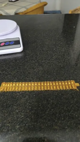 Pulseira/bracelete ouro 18k, 29gramas jóia de tataravó,mod.italiano, PEÇA ÚNICA, TCO CARRO