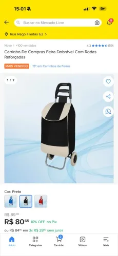 Carrinho de compras