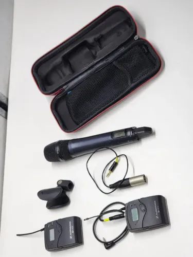 Microfone sem fio Sennheisr E835 + KIT receptor/trasmissor EW100
