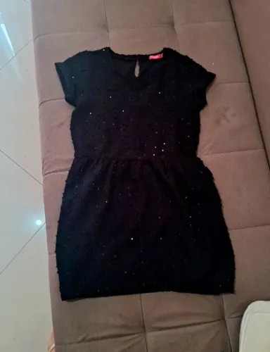 Vestido de festa de paetês, tamanho P