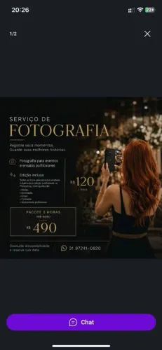 FOTÓGRAFO PARA EVENTOS E ENSAIOS