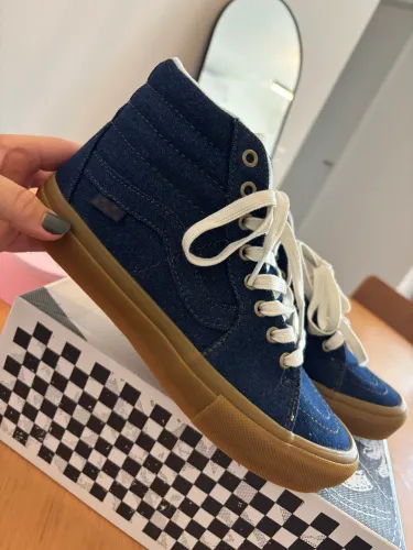 Tênis vans sk8 hi 38 jeans cano alto 