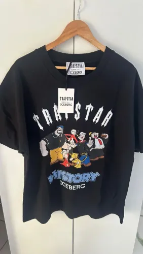 Camiseta Trapstar x Iceberg Popeye Chenille + Print Oversized