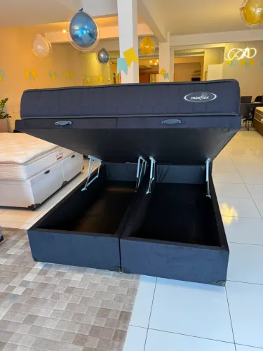 Cama box BAÚ QUEEN MAXFLEX TOP SEMINOVO - Entrego!
