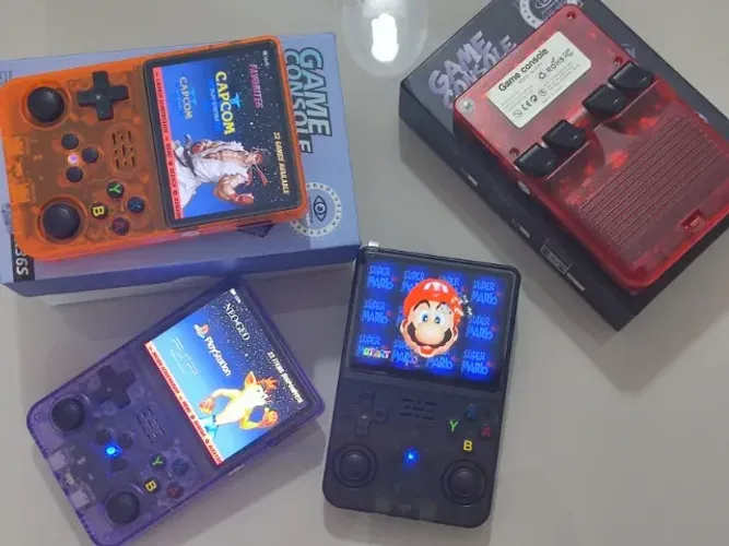 Console r36s novo portátil Retro video game games PSP playstation snes dreamcast barato