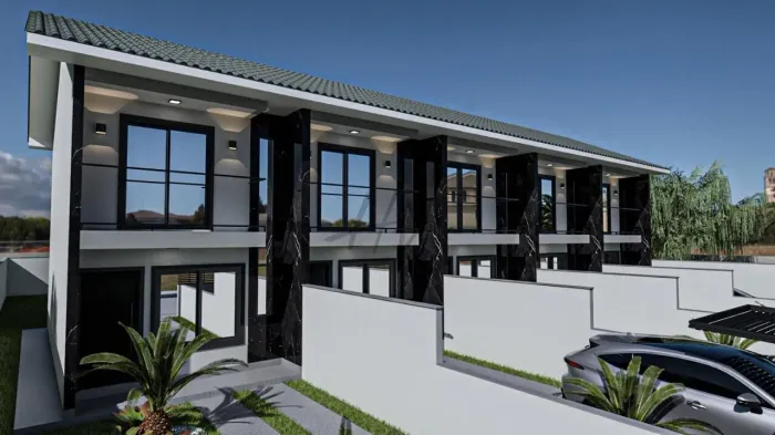 Sobrado com 2 dorm de 70m² - Ponte do Imaruim - Palhoça/SC