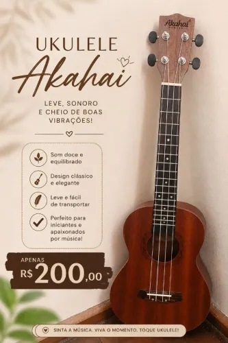 Ukulele da marca akahai