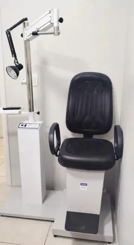 Cadeira Oftalmológica Oft Plus - Bivolt + Coluna Completa