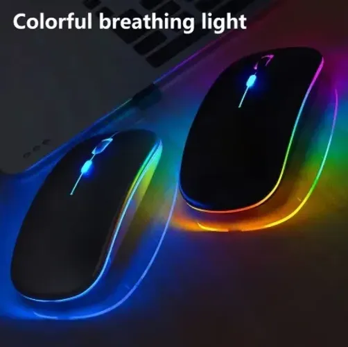Mouse Bettdow Sem Fio Recarregável 1600DPI Dual Mode 2,4GHz Bluetooth