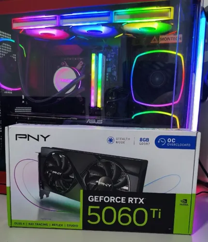 Placa de Vídeo PNY GeForce RTX 5060 Ti 8GB