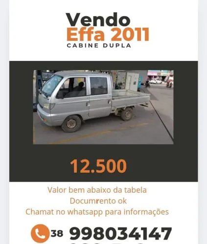 Effa ULC Picape CD 1.0 8V 4P 2012