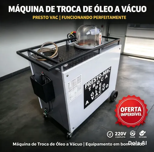 Máquina de troca de óleo a vácuo Prestovac