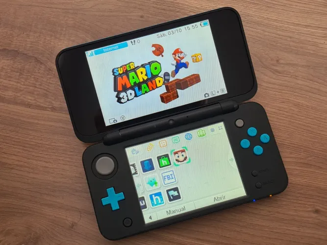 Nintendo New 3DS XL desbloqueado (versão sem 3D)