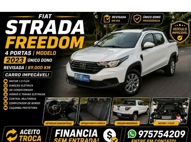 Fiat Strada Freedom 1.3 Flex 8V CD 2023