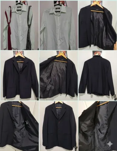 2 paletós, 1 camisa social e 2 gravatas