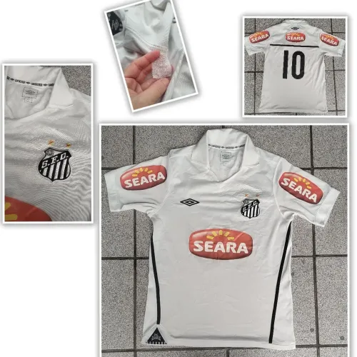 Camisa Santos FC 2010 Umbro Original Época Nº 10 - Ganso / Neymar