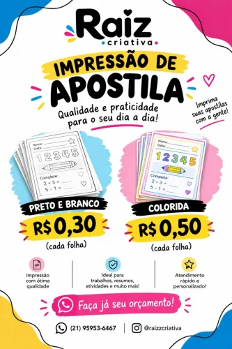 Impressão de apostila