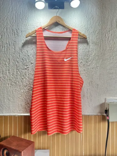 Singlet Nike Laranja Profissional TAM G regata Singlet Nike Laranja Profissional TAM G