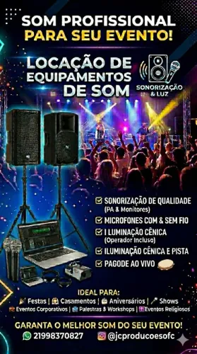 Pagode e som para eventos 