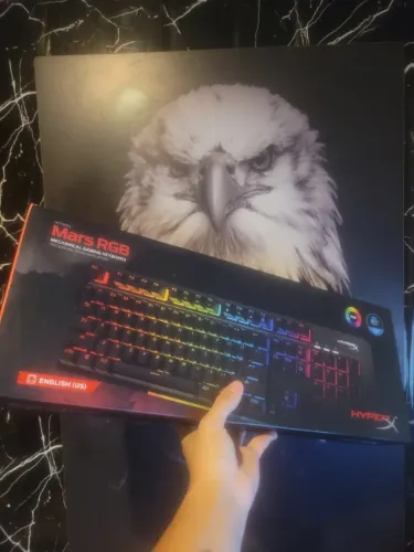 Teclado Gamer, Hyperx Mars, Rgb, Mecânico