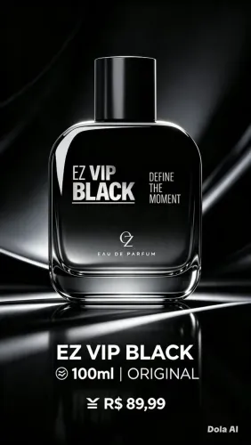 Perfume EZ Vip Black Eau de Parfum 100ml ? Exclusivo ?
