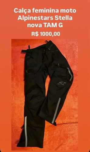 Calça feminina moto alpinestars Stella - nova